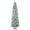 National Tree Company 9 ft. Acacia Flocked Slim Tree