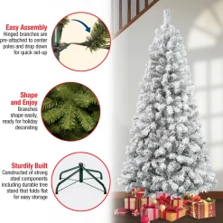 National Tree Company 7.5 ft. Acacia Flocked Tree