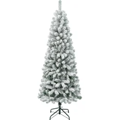 National Tree Company 6 ft. Acacia Medium Flocked Tree