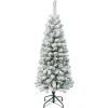 National Tree Company 4.5 ft. Acacia Pencil Slim Flocked Tree