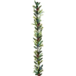 National Tree Company 6 ft. Blueberry Fields Garland
