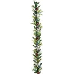 National Tree Company 6 ft. Blueberry Fields Garland