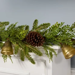 National Tree Company 6 ft. Christmas Bells Pine Garland