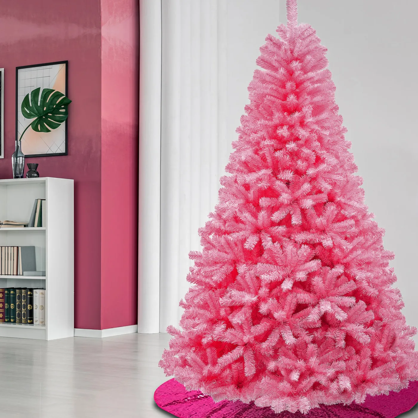 National Tree Company 7.5 ft. Color Pop Pink Tree