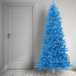 National Tree Company 7.5 ft. Colored Trees Blue Tree