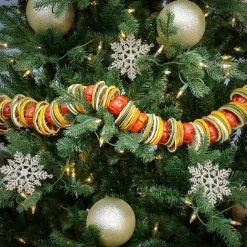 National Tree Company 4 ft. Dried Citrus and Tomato Spring Garland