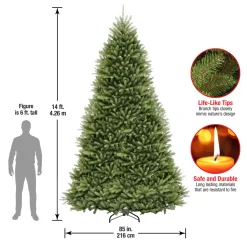 National Tree Company 14 ft. Dunhill Fir Tree