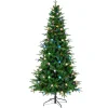 National Tree Company 7 ft. Duxbury Slim Tree with Dual Color LED Lights