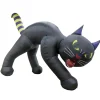National Tree Company 20 ft. Halloween Black Cat Inflatable Decoration with LED Lights