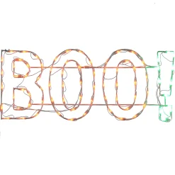 National Tree Company 3 ft. Halloween BOO Lighted Sign Decoration with LED Lights