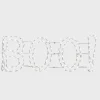 National Tree Company 5 ft. Halloween BOO Sign Lighted Sign Decoration with LED Lights