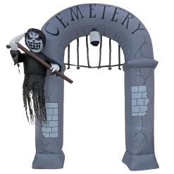 National Tree Company 12 ft. Halloween Ghost Arch Inflatable Decoration with LED Lights