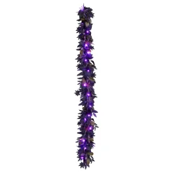 National Tree Company 6 ft. Halloween Scare in the Air Garland and LED Lights