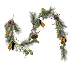 National Tree Company 6 ft. HGTV Home Collection Swiss Chic Garland