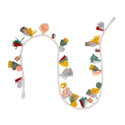 National Tree Company 6 ft. HGTV Home Collection Multicolor Boho Garland