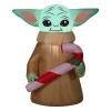 National Tree Company 3.5 ft. Inflatable Baby Yoda with LED Lights