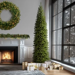 National Tree Company 14 ft. Kingswood Fir Pencil Slim Tree