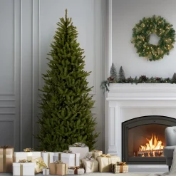 National Tree Company 7.5 ft. Natural Fraser Fir Slim Tree