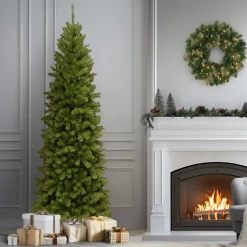 National Tree Company 7.5 ft. North Valley Spruce Pencil Slim Tree
