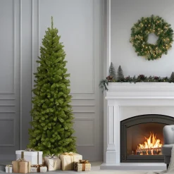 National Tree Company 6 ft. North Valley Spruce Pencil Slim Tree
