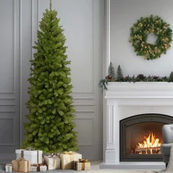 National Tree Company 9 ft. North Valley Spruce Pencil Slim Tree