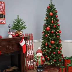 National Tree Company 9 ft. North Valley Spruce Pencil Slim Tree