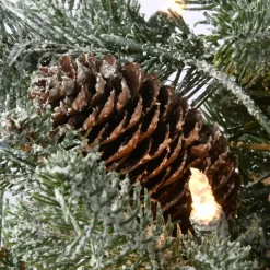 National Tree Company 4 ft. Pre-Lit Snowy Morgan Spruce Tree with Clear Lights