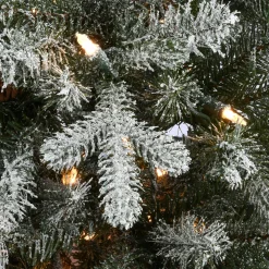 National Tree Company 4 ft. Pre-Lit Snowy Morgan Spruce Tree with Clear Lights