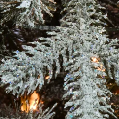 National Tree Company 4 ft. Pre-Lit Snowy Morgan Spruce Tree with Clear Lights