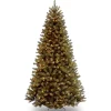 National Tree Company 9 ft. Pre-Lit Aberdeen Blue Spruce Tree with Light Parade LED Lights