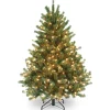 National Tree Company 4.5 ft. Pre-Lit Aberdeen Blue Spruce Tree with Clear Lights