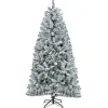 National Tree Company 6 ft. Pre-Lit Acacia Flocked Tree with Clear Lights