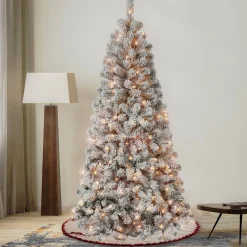 National Tree Company 6 ft. Pre-Lit Acacia Slim Tree with Clear Lights