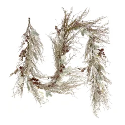 National Tree Company 9 ft. Pre-Lit Alpine Snowy Garland with LED Lights