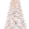 National Tree Company 6.5 ft. Pre-Lit Asbury White Fir Slim Tree