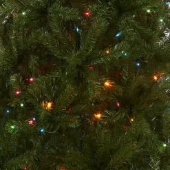 National Tree Company 6 ft. Pre-Lit Aspen Spruce Slim Tree with Multicolor Lights