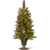 National Tree Company 4 ft. Pre-Lit Bristle Berry Tree with Clear Lights