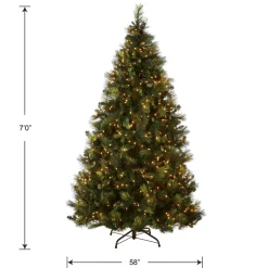 National Tree Company 7 ft. Pre-Lit Carolina Pine Tree with Clear Lights