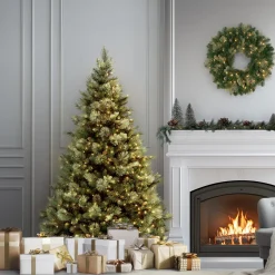 National Tree Company 6.5 ft. Pre-Lit Carolina Pine Tree with Clear Lights