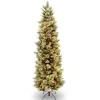 National Tree Company 7 ft. Pre-Lit Carolina Pine Slim Tree with Clear Lights