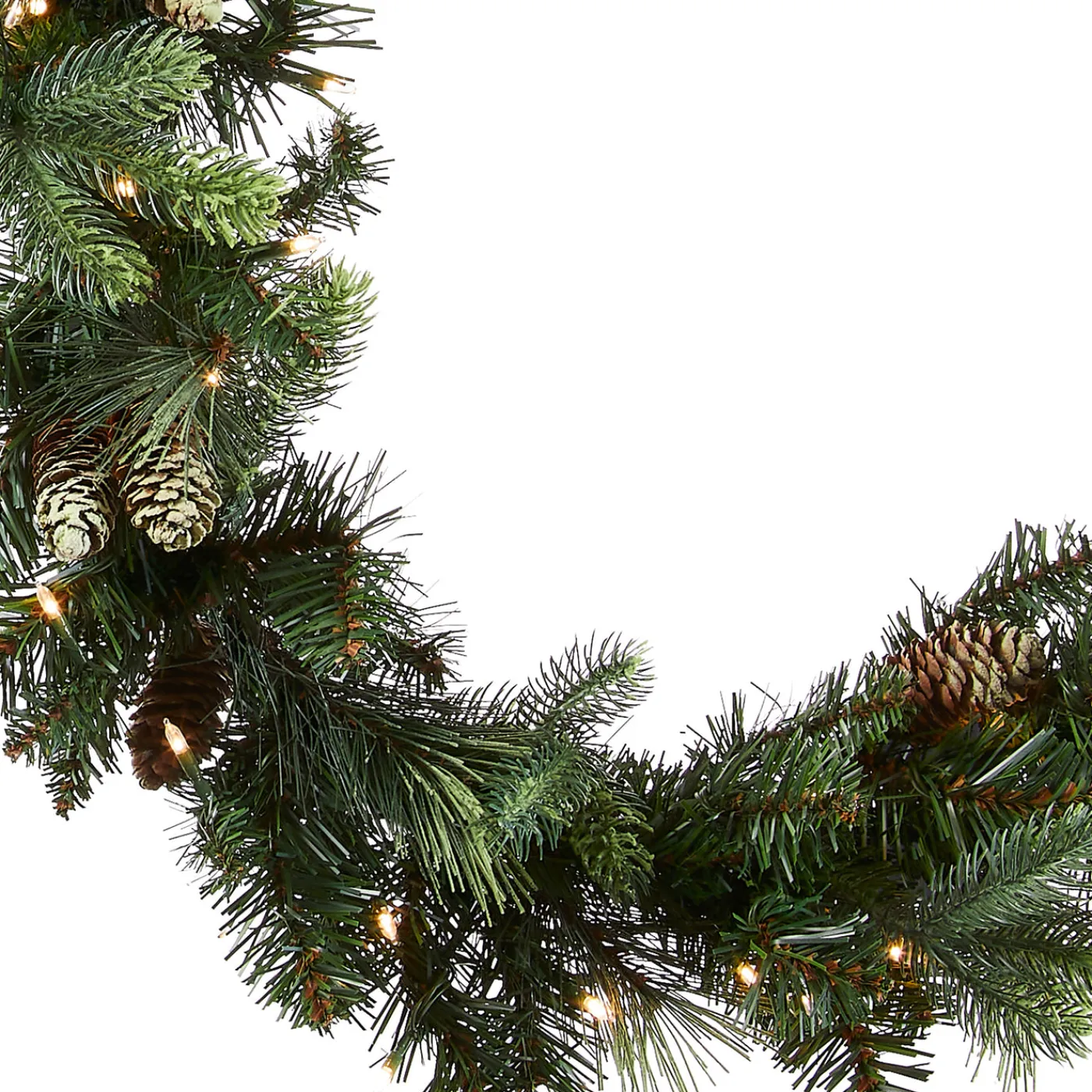 National Tree Company 9 ft. Pre-Lit Carolina Pine Garland with Clear Lights
