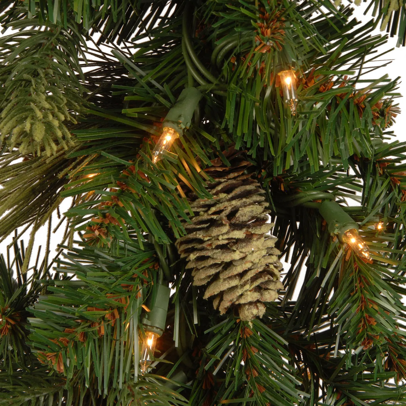 National Tree Company 9 ft. Pre-Lit Carolina Pine Garland with Clear Lights