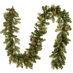 National Tree Company 9 ft. Pre-Lit Carolina Pine Garland with Clear Lights