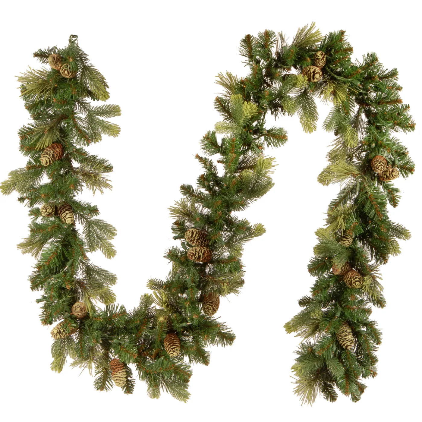 National Tree Company 9 ft. Pre-Lit Carolina Pine Garland with Clear Lights