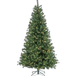 National Tree Company 7.5 ft. Pre-Lit Cedar Spruce Tree with LED Lights