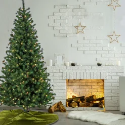 National Tree Company 7.5 ft. Pre-Lit Cedar Spruce Tree with LED Lights