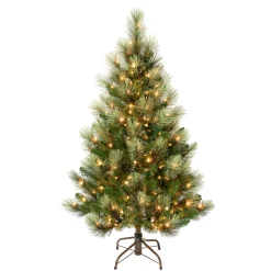 National Tree Company 4.5 ft. Pre-Lit Charleston Pine Tree with Clear Lights