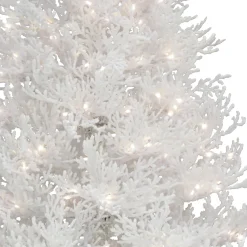 National Tree Company 9 ft. Pre-Lit Christmas by the Sea Coral Tree with Warm White LED Lights
