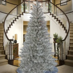National Tree Company 9 ft. Pre-Lit Christmas Crystal Pine Tree with LED Lights