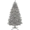 National Tree Company 7.5 ft. Pre-Lit Christmas Matt Silver Metallic Tree